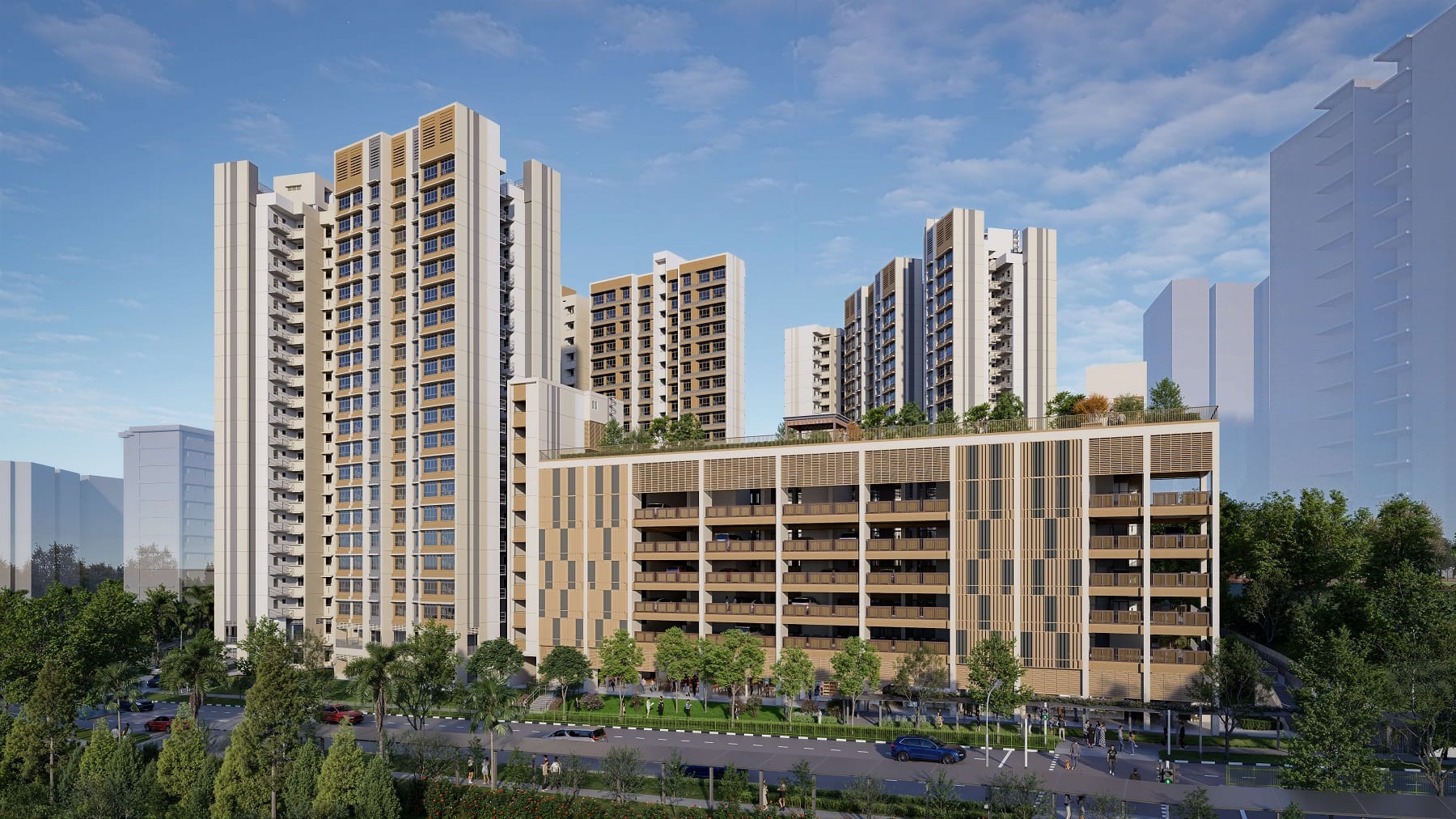 Perspective of Kebun Baru Ridge BTO
